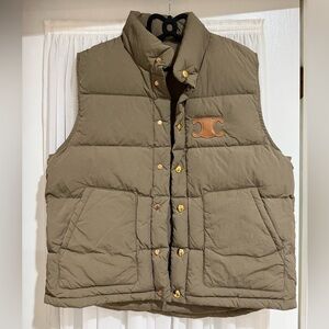 Men's Tan Puffer Vest